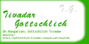 tivadar gottschlich business card